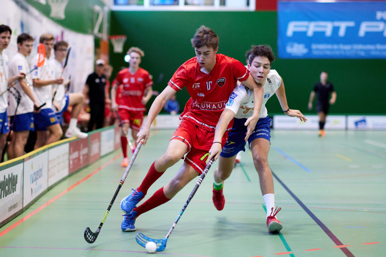 Junioren U21A
Zug United -  Floorball Köniz am 23. Oktober  2021 in der Sporthalle der Kantonsschule Zug 
Bild: Michael Peter