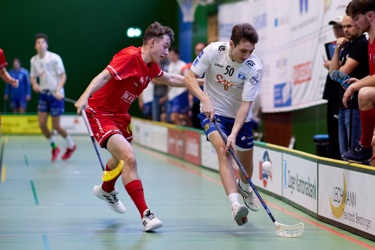 Junioren U21A
Zug United -  Floorball Köniz am 23. Oktober  2021 in der Sporthalle der Kantonsschule Zug 
Bild: Michael Peter