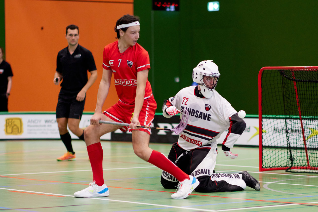 Junioren U21A
Zug United -  Floorball Köniz am 23. Oktober  2021 in der Sporthalle der Kantonsschule Zug 
Bild: Michael Peter