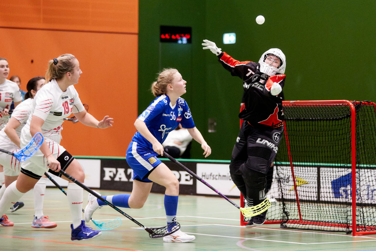 Zug United - UH Red Lions Frauenfeld am  6. November 2021 in der Sporthalle der Kantonsschule Zug 
Bild: Michael Peter