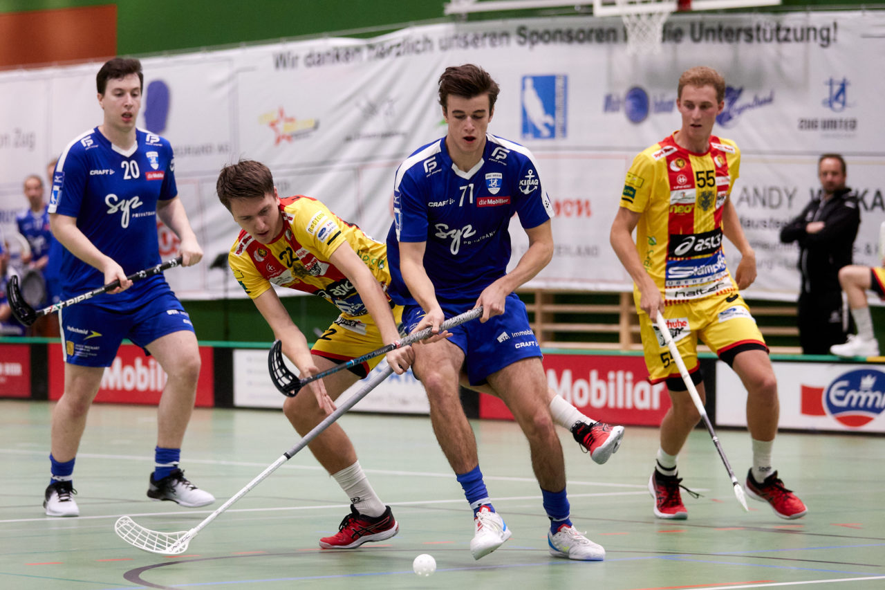 Zug United - Unihockey Tigers Langnau am  6. November 2021 in der Sporthalle der Kantonsschule Zug 
Bild: Michael Peter