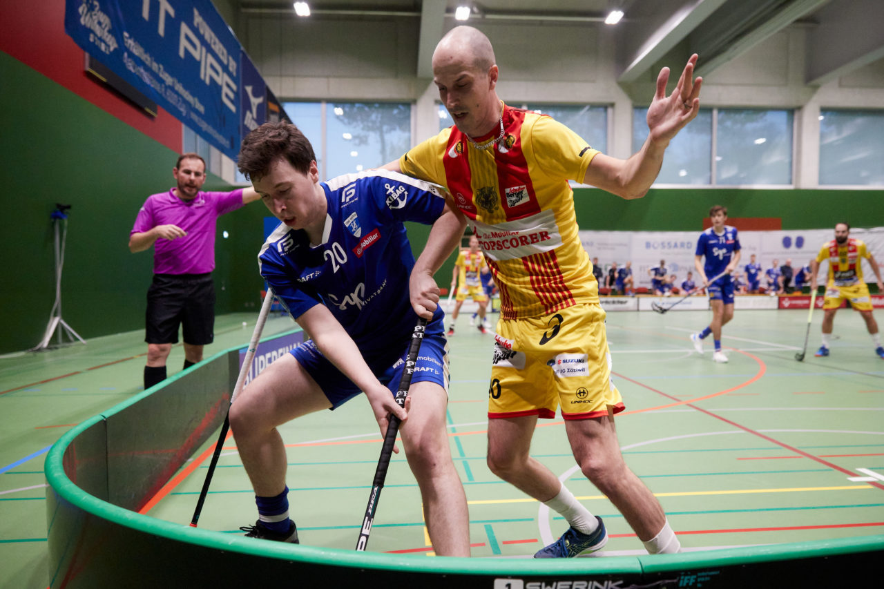 Zug United - Unihockey Tigers Langnau am  6. November 2021 in der Sporthalle der Kantonsschule Zug 
Bild: Michael Peter