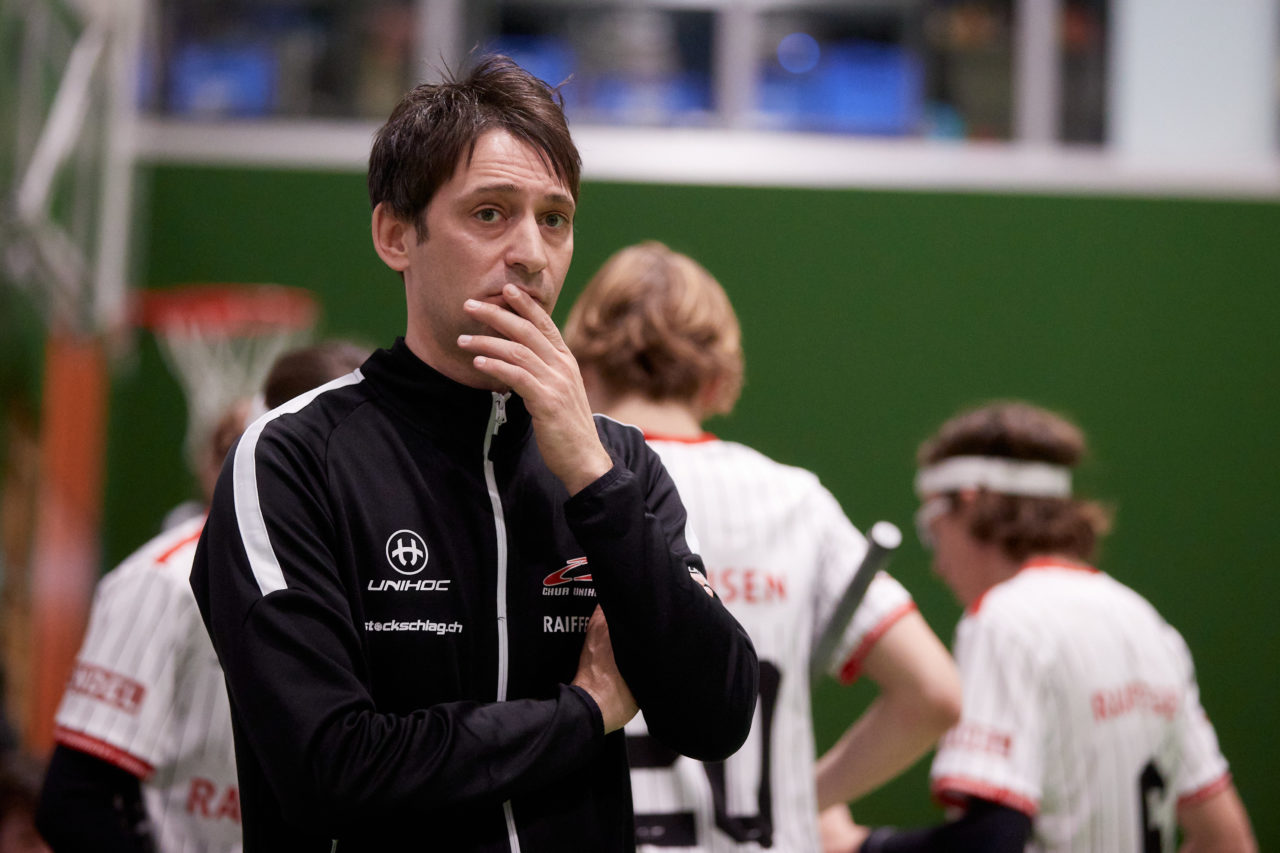 Junioren U16A
Zug United - Chur Unihockey am 19. Februar  2022 in der Sporthalle der Kantonsschule Zug 
Bild: Michael Peter