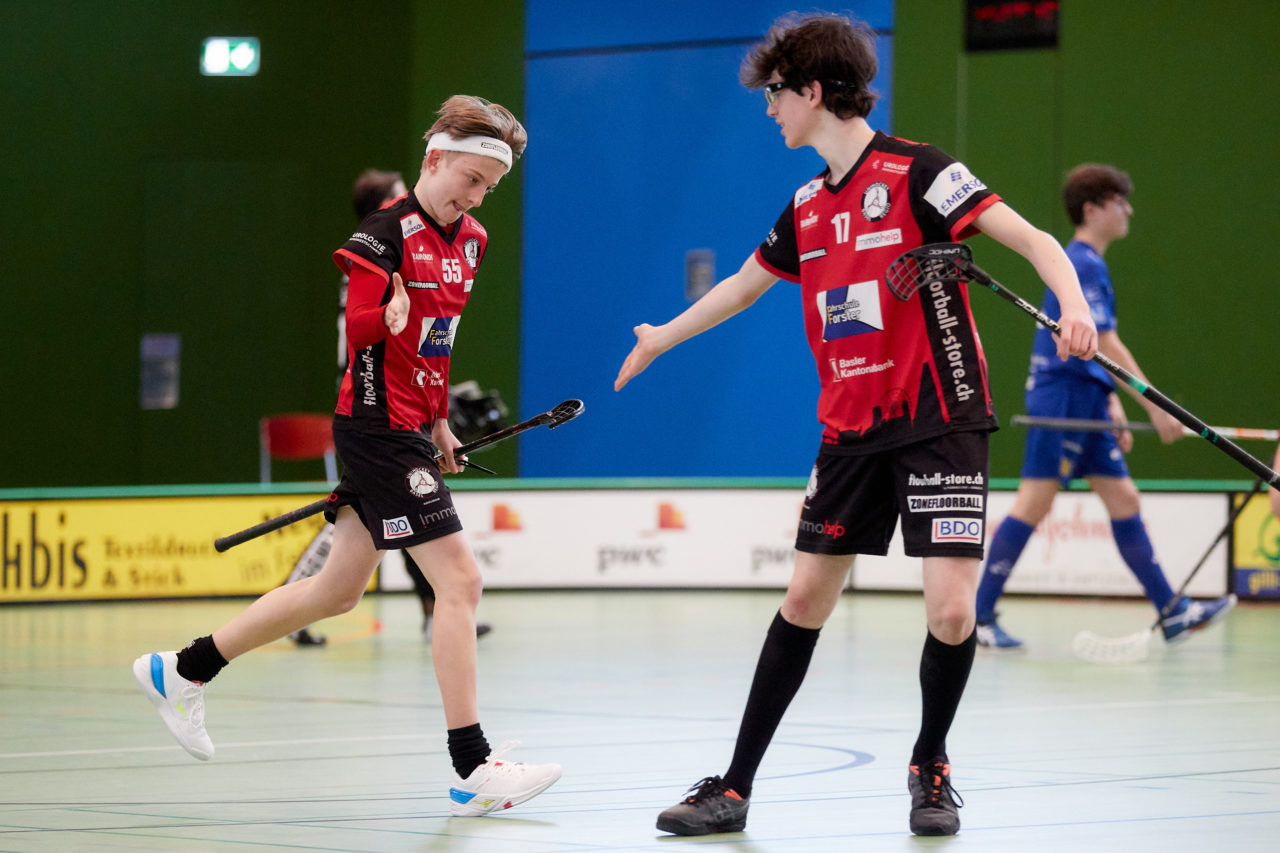 Junioren U16A
Zug United - Unihockey Basel Regio am 8. Januar 2022 in der Sporthalle der Kantonsschule Zug 
Bild: Michael Peter