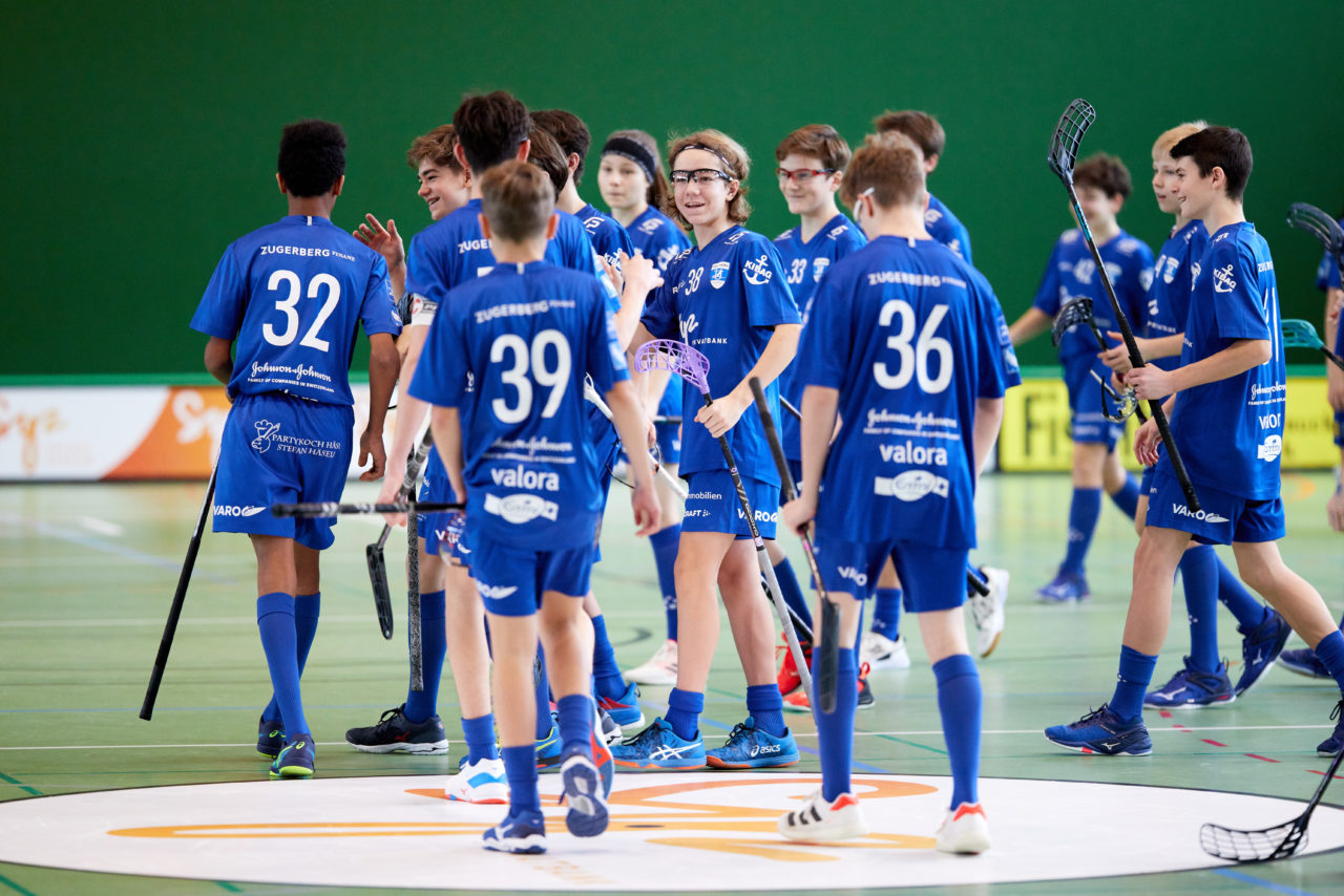 Junioren U16A
Zug United - Unihockey Basel Regio am 8. Januar 2022 in der Sporthalle der Kantonsschule Zug 
Bild: Michael Peter