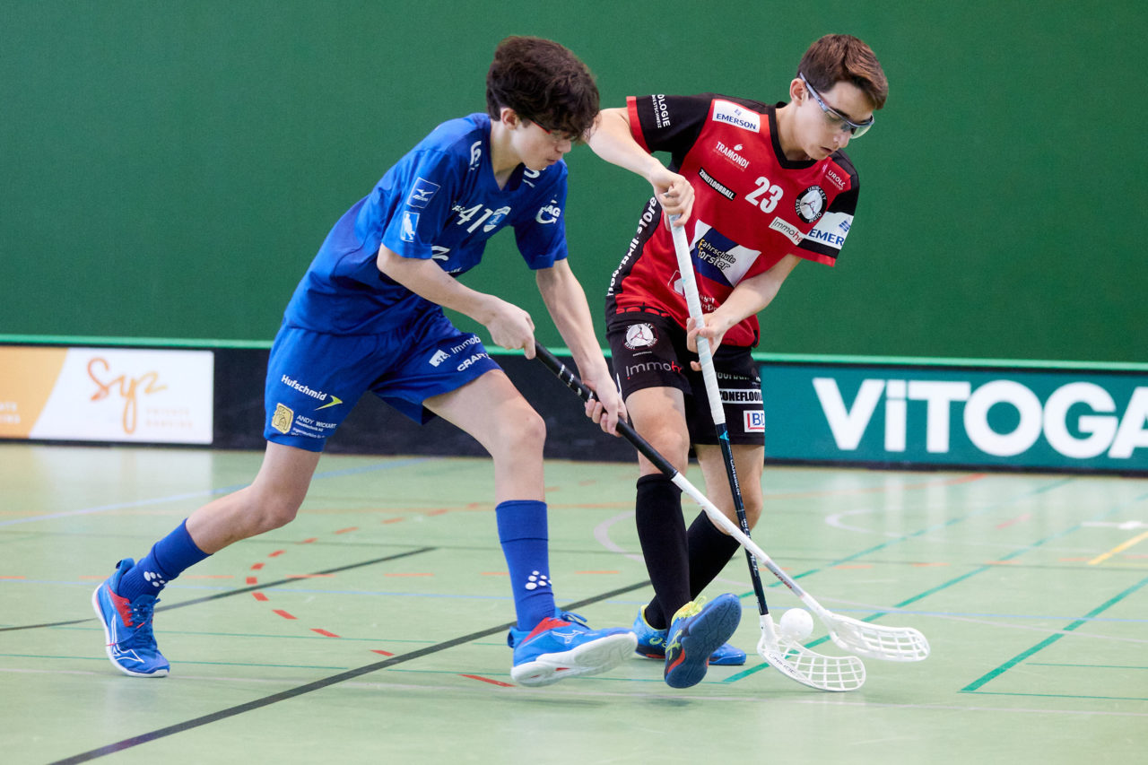 Junioren U16A
Zug United - Unihockey Basel Regio am 8. Januar 2022 in der Sporthalle der Kantonsschule Zug 
Bild: Michael Peter