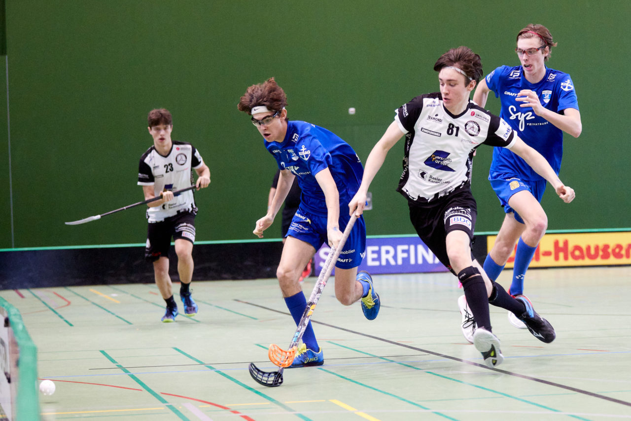 Junioren U18A 
Zug United - Unihockey Basel Regio  
am 17. Januar 2022 in der Sporthalle der Kantonsschule Zug 
Bild: Michael Peter