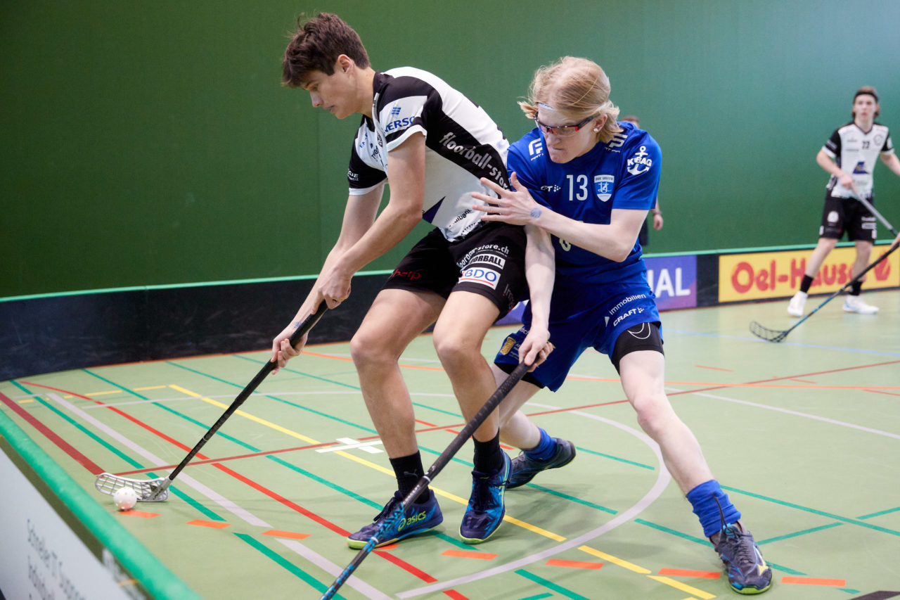 Junioren U18A 
Zug United - Unihockey Basel Regio  
am 17. Januar 2022 in der Sporthalle der Kantonsschule Zug 
Bild: Michael Peter