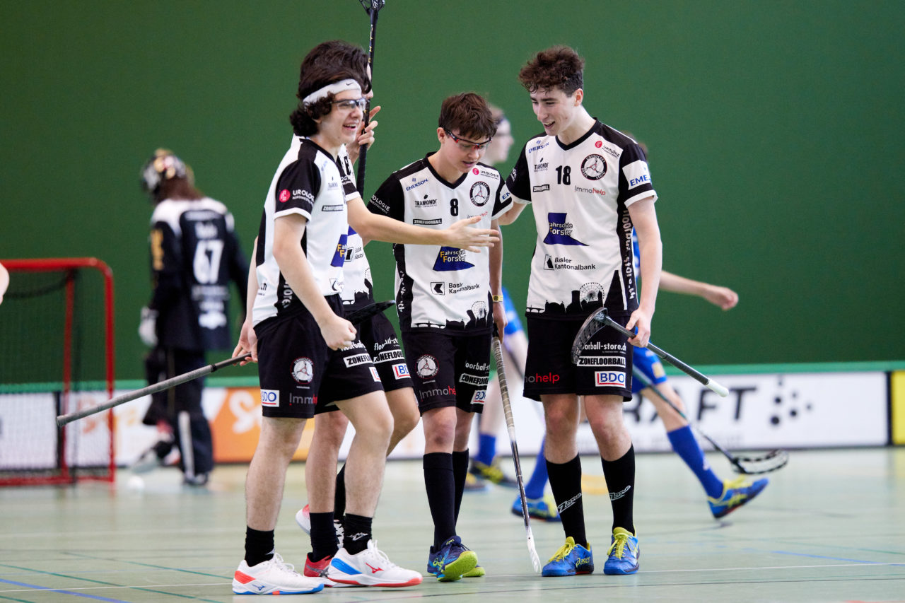 Junioren U18A 
Zug United - Unihockey Basel Regio  
am 17. Januar 2022 in der Sporthalle der Kantonsschule Zug 
Bild: Michael Peter