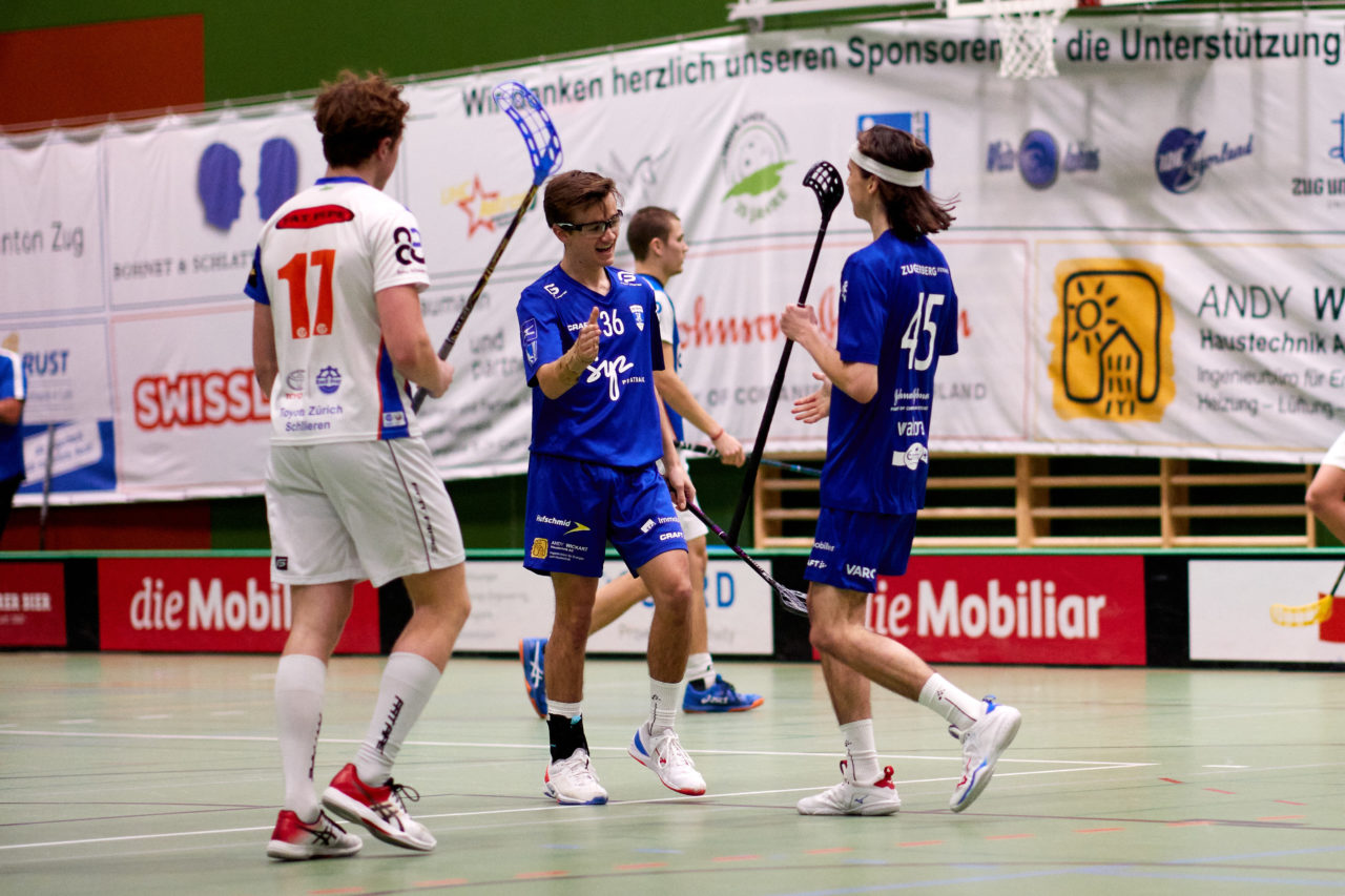 Junioren U21A 
Zug United - GC Unihockey am 17. Januar 2022 in der Sporthalle der Kantonsschule Zug 
Bild: Michael Peter