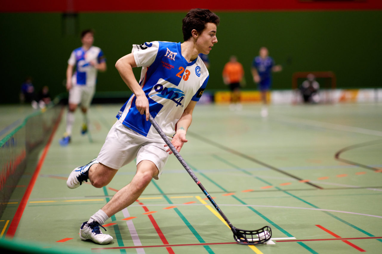 Junioren U21A 
Zug United - GC Unihockey am 17. Januar 2022 in der Sporthalle der Kantonsschule Zug 
Bild: Michael Peter