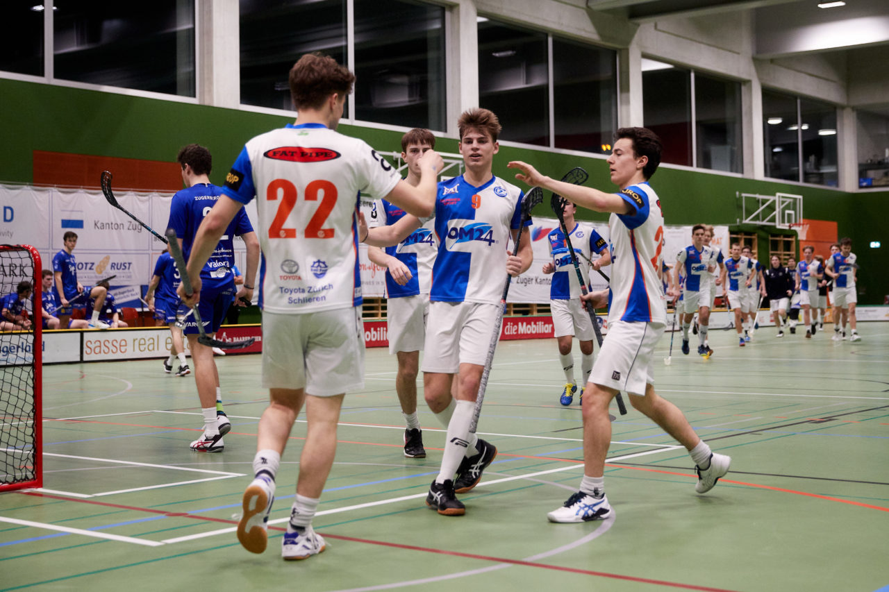 Junioren U21A 
Zug United - GC Unihockey am 17. Januar 2022 in der Sporthalle der Kantonsschule Zug 
Bild: Michael Peter