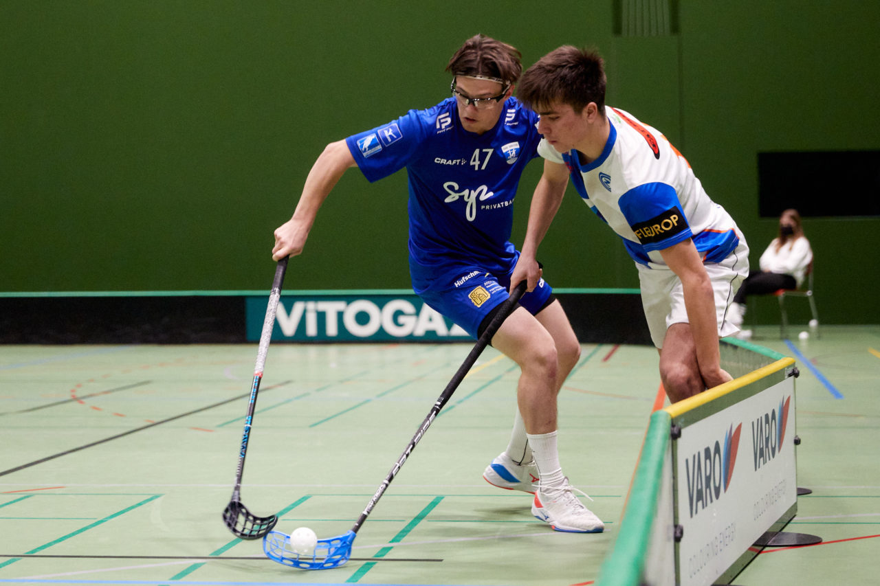 Junioren U21A 
Zug United - GC Unihockey am 17. Januar 2022 in der Sporthalle der Kantonsschule Zug 
Bild: Michael Peter