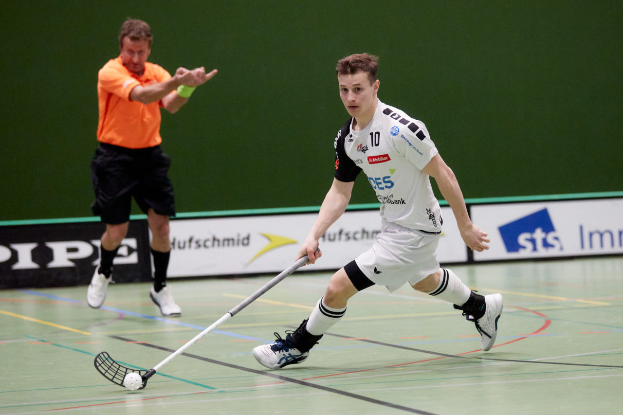 Junioren U21A Playoff 
Zug United - UHC Alligator Malans am 19. Februar 2022 in der Sporthalle der Kantonsschule Zug 
Bild: Michael Peter