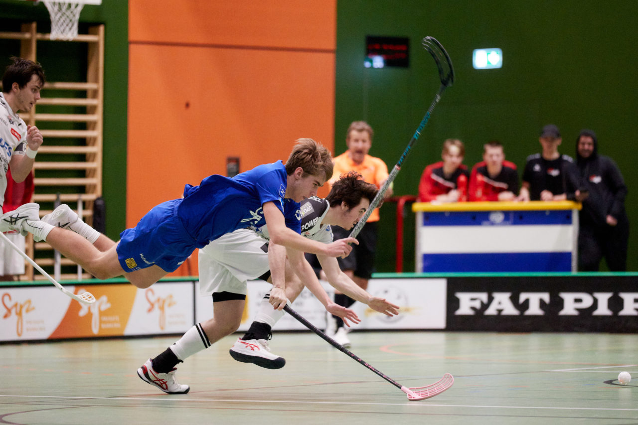 Junioren U21A Playoff 
Zug United - UHC Alligator Malans am 19. Februar 2022 in der Sporthalle der Kantonsschule Zug 
Bild: Michael Peter