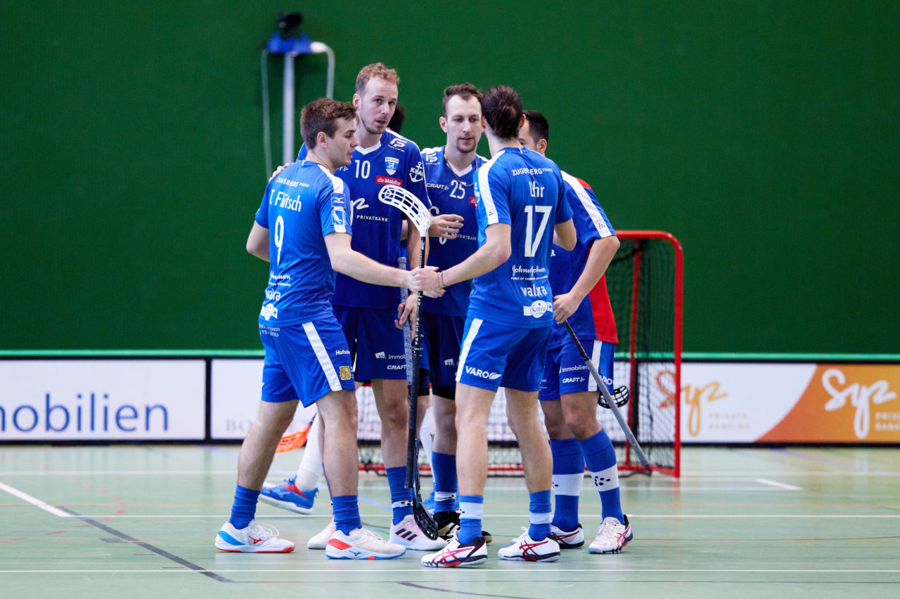 Mobiliar Unihockey Cup Herren  Viertelfinal 2021/2022 
Zug United - Floorball Köniz  am  8. Januar 2022 in der Sporthalle der Kantonsschule Zug 
Bild: Michael Peter