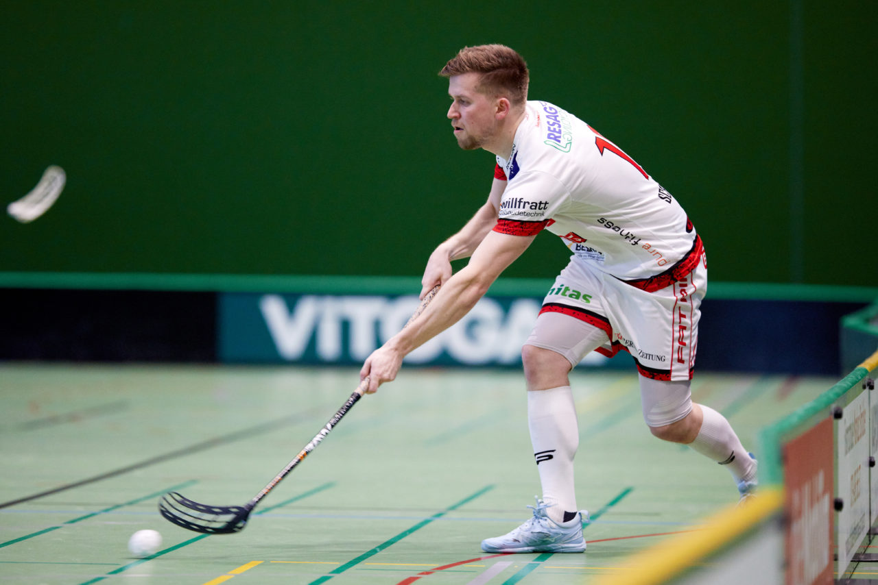 Mobiliar Unihockey Cup Herren  Viertelfinal 2021/2022 
Zug United - Floorball Köniz  am  8. Januar 2022 in der Sporthalle der Kantonsschule Zug 
Bild: Michael Peter