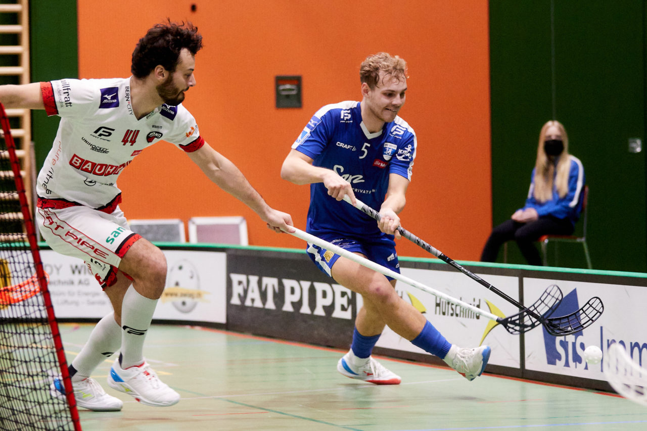 Mobiliar Unihockey Cup Herren  Viertelfinal 2021/2022 
Zug United - Floorball Köniz  am  8. Januar 2022 in der Sporthalle der Kantonsschule Zug 
Bild: Michael Peter