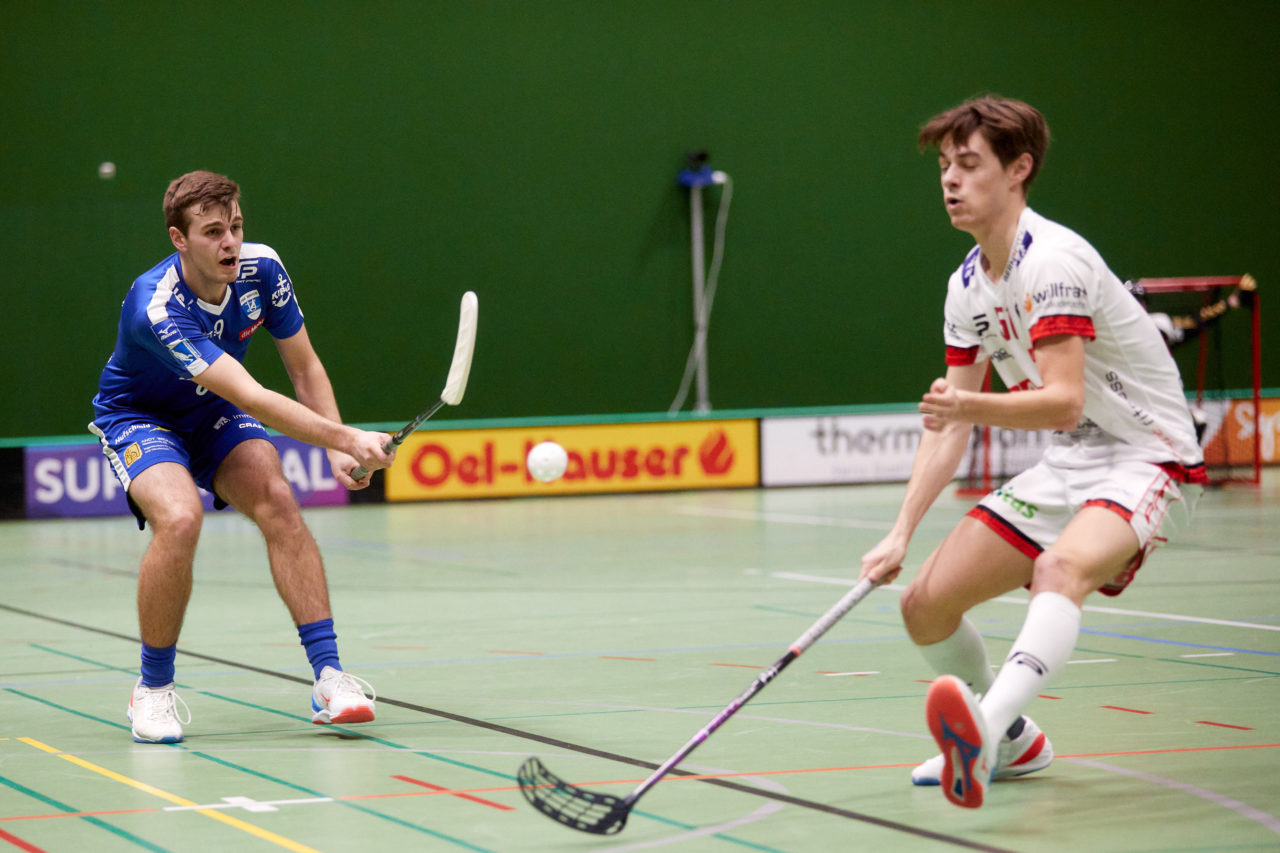 Mobiliar Unihockey Cup Herren  Viertelfinal 2021/2022 
Zug United - Floorball Köniz  am  8. Januar 2022 in der Sporthalle der Kantonsschule Zug 
Bild: Michael Peter