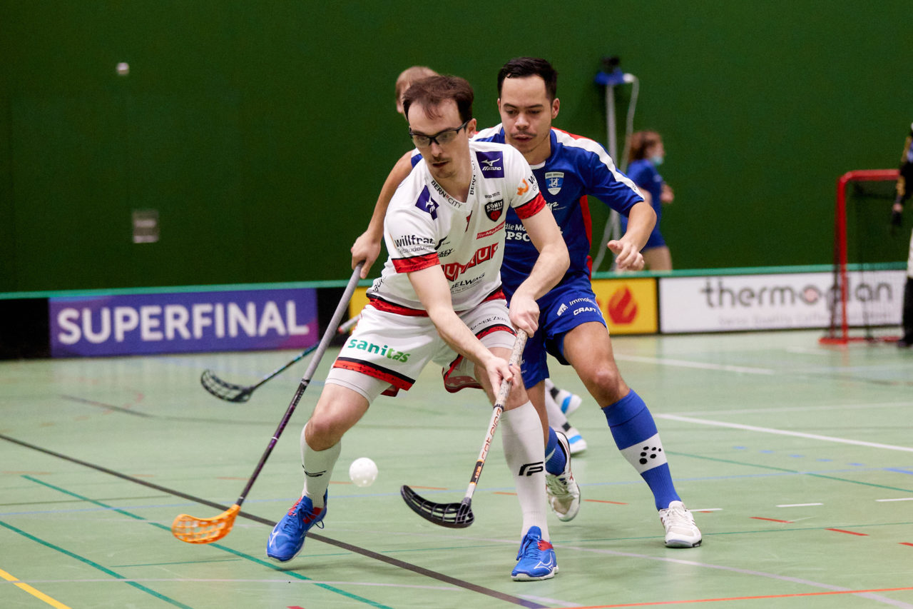 Mobiliar Unihockey Cup Herren  Viertelfinal 2021/2022 
Zug United - Floorball Köniz  am  8. Januar 2022 in der Sporthalle der Kantonsschule Zug 
Bild: Michael Peter