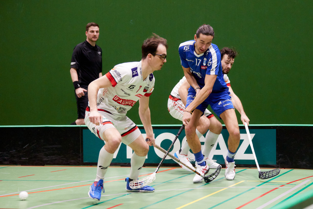 Mobiliar Unihockey Cup Herren  Viertelfinal 2021/2022 
Zug United - Floorball Köniz  am  8. Januar 2022 in der Sporthalle der Kantonsschule Zug 
Bild: Michael Peter